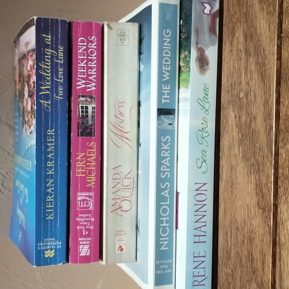 Set of 5 Paperback Novels: Sparks, Michaels, Kramer, Hannon, Quick - Picture 1 of 12
